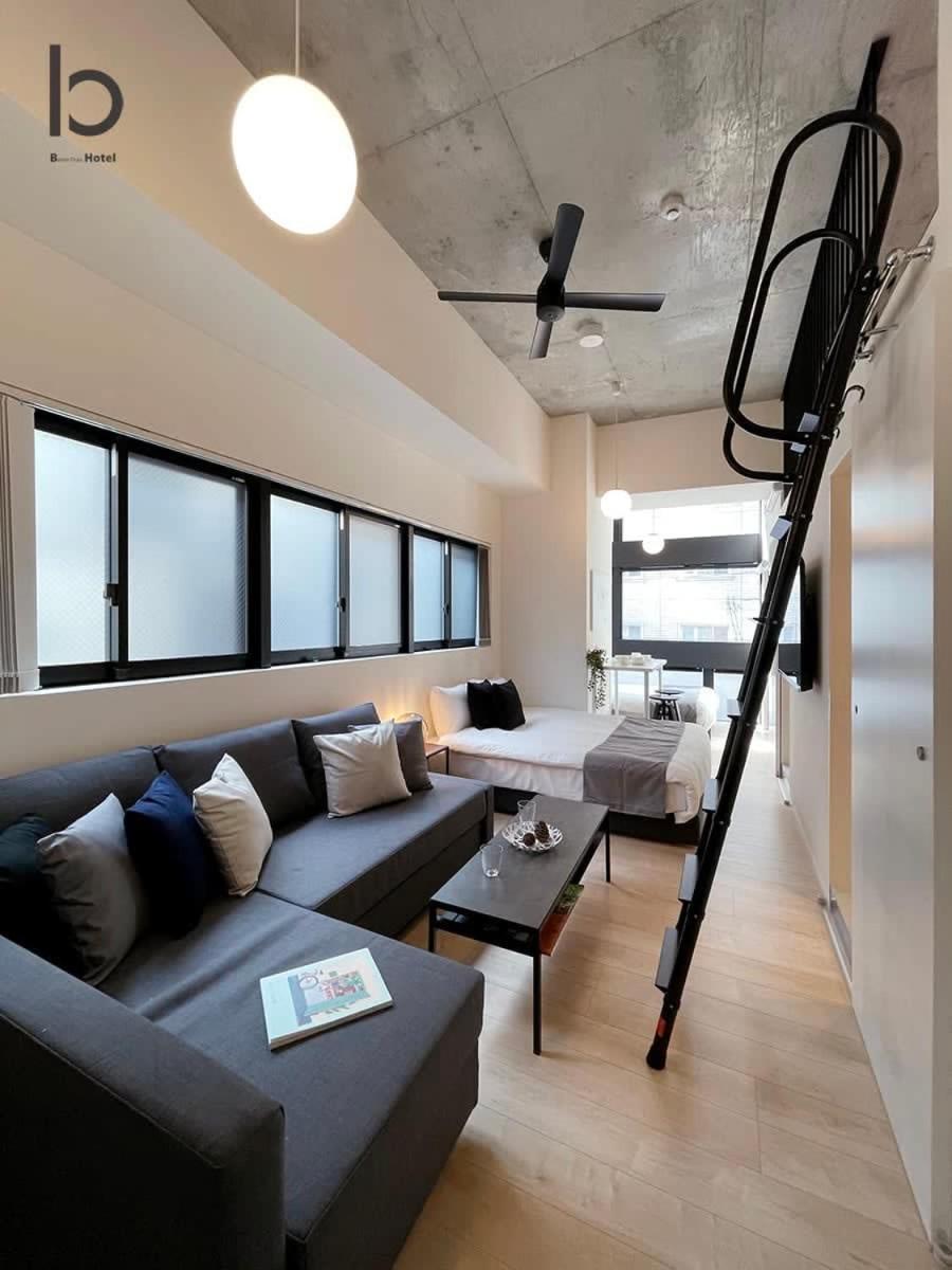 Bhotel Nekoyard - Stylish Loft Studio Steps From Peace Park 히로시마 외부 사진